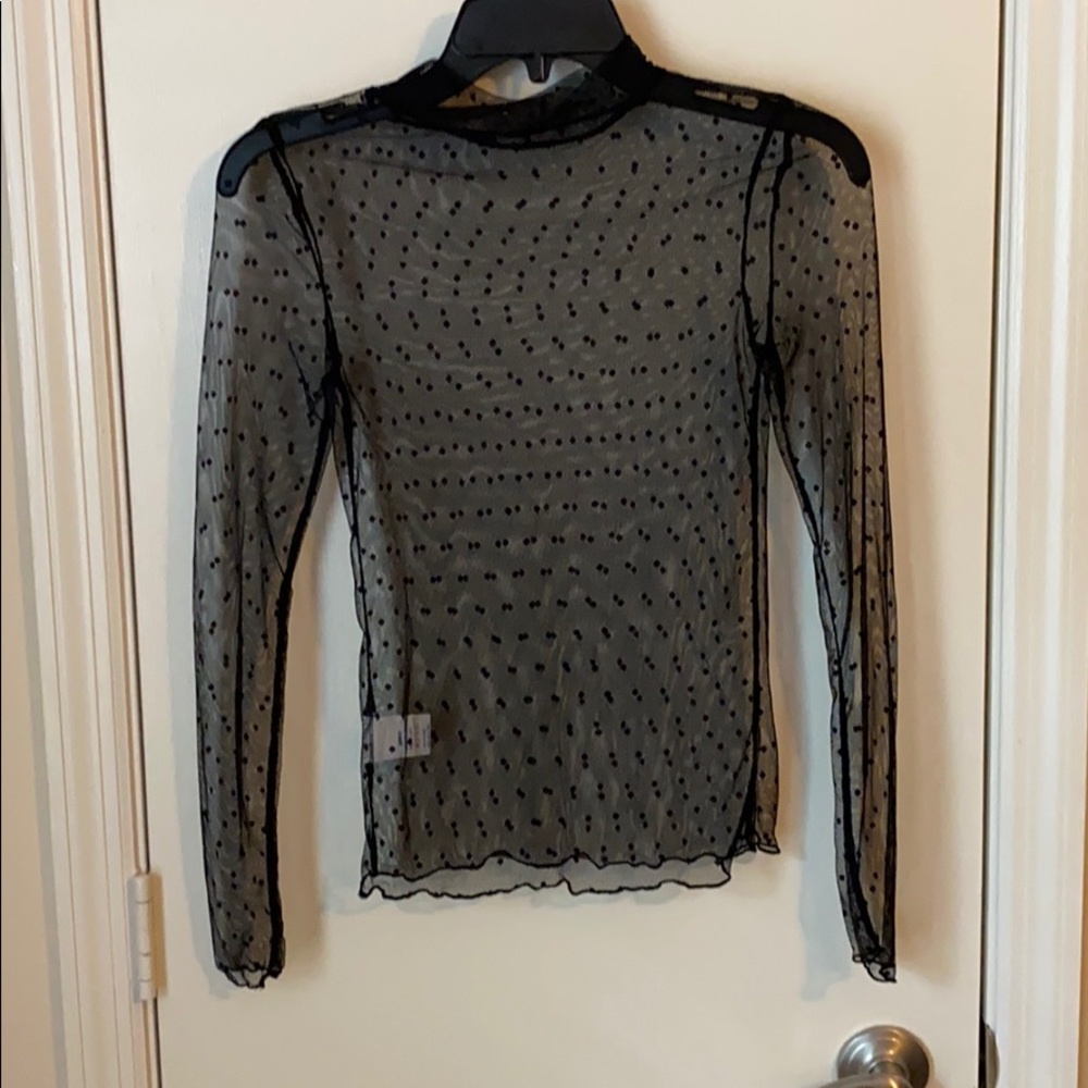 See thru, sheer crop top size XS